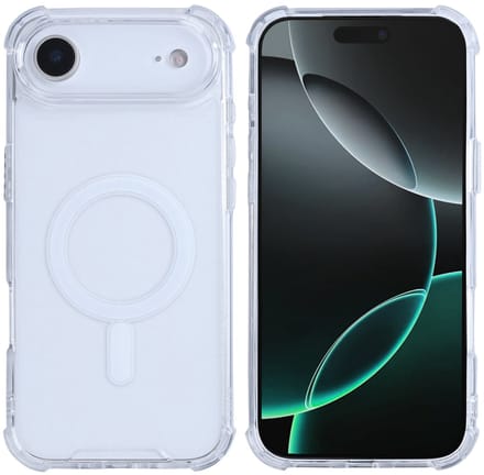 Rixus Anti-Burst Case With MagSafe For Apple iPhone 17 Air Transparent