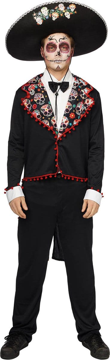 Day of the Dead Outfit Pedro Heren - Maat 54