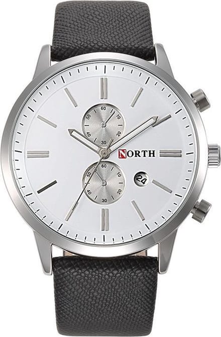 North Herenhorloge Classic Style Zilver