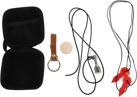 Bocce Bal Set - Petanque Jeu - Buiten Spel - Magnetische Oppakker - 9.5x9.5x4 cm - Zilver