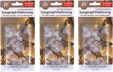 Zuignappen/montage systeem - met sleuf - 36x stuks - 3,5 cm