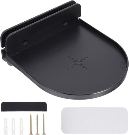Speaker Houder - Muurbeugel Geluid - Ruimte Besparen - Laag Profiel - 14.2 cm - Zwart