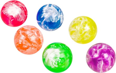 Boland - Set 6 stuiterballen Marmer - Pinata vulling - Uitdeelcadeautjes - Verjaardag