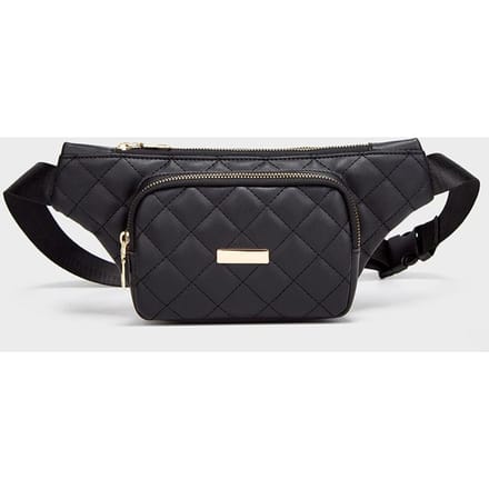 Cameratas, Modieuze Crossbody Telefoon Heuptas met Dubbele Rits, Dames Tas, Modieuze Borsttas black