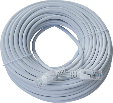 ValeDelucs Internetkabel 30 meter - CAT5e UTP Ethernet kabel RJ45 - Patchkabel LAN Cable Netwerkkabel - Grijs