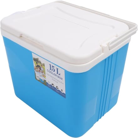 Geïsoleerde Koelbox - Harde Koelbox - Outdoor Activiteiten - Grote Opslagcapaciteit - 15 Liter - Blauw