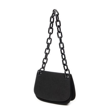 Lucite Chain Shoulder Flap  Schoudertas