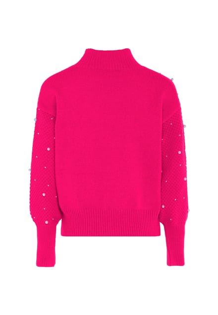 Faina trui met parels Dames roze