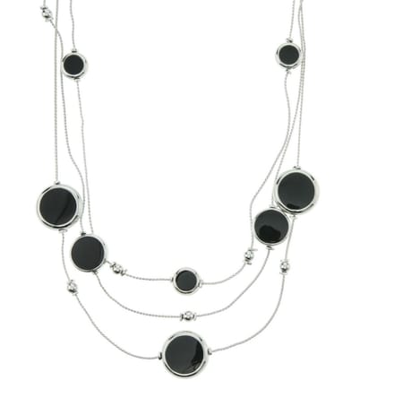 Behave - Drop Ketting met Zwarte Accenten - Elegant Accessoire voor Elke Gelegenheid