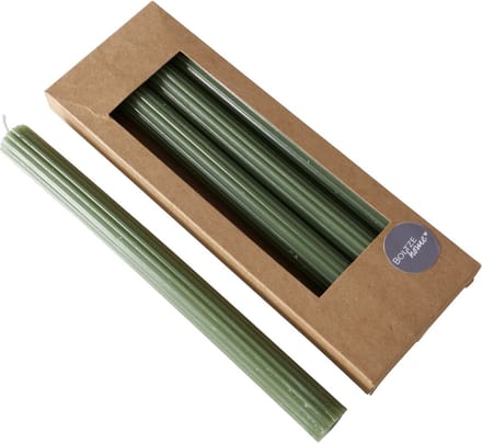 Staafkaars 25 cm diameter 2,3 cm Classic groen