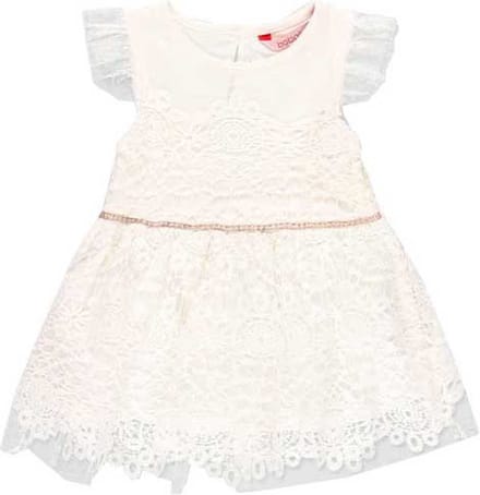 Boboli Guipure Jurk Wit 6 Months Meisjes