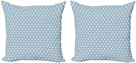 ABAKUHAUS Kussenhoes – Geometrisch Aquatisch – Dubbelzijdig 40x40cm – Rits