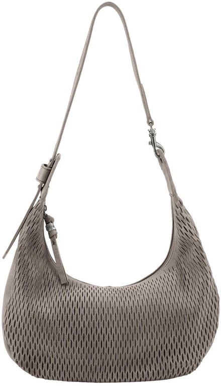 FREDsBRUDER Leren schoudertas Soft Cut Round Crossbag Muddy Khaki Brown bruine