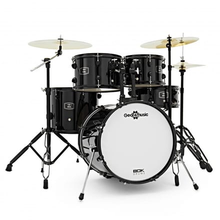 BDK-18 Expanded Jazz Drum Kit by Gear4music, Black