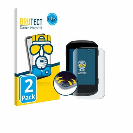 BROTECT - Screenprotector voor Garmin Edge 550 - Folie Beschermfolie matte volledig dekking 2 Stuks