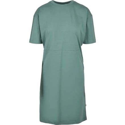 Urban Classics - Organic Oversized Slit Korte jurk - XS - Groen