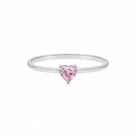 ring met hartje steen zirkonia