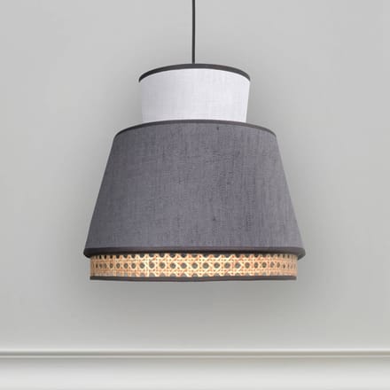 MARKET SET Singapore XM hanglamp antraciet/wit