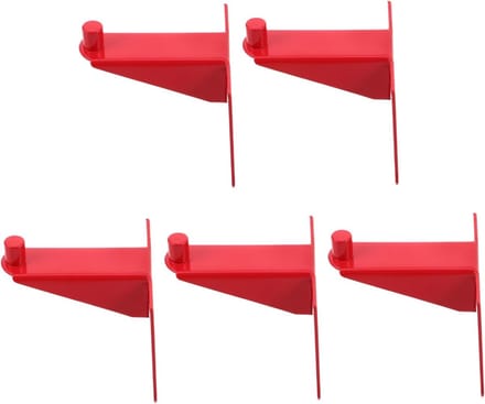 Blusserhouders Set - Brandblusser Beugels - Veiligheid Thuis - Stevig Koolstofstaal - 6.5cm Compact - Rood