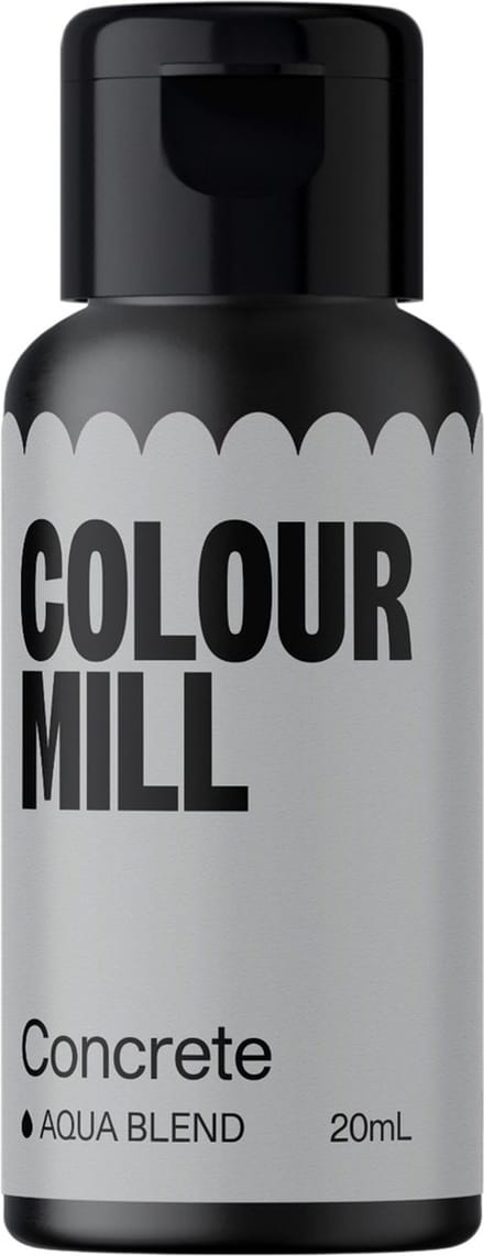 Colour Mill Aqua Blend Voedingskleurstof op Waterbasis - Concrete - 20 ml