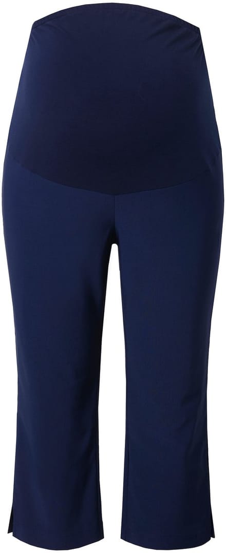 Ulla Popken - Dames - Bengaline broek zwangerschapsbroek kuitlang - Marine - Maat 42+