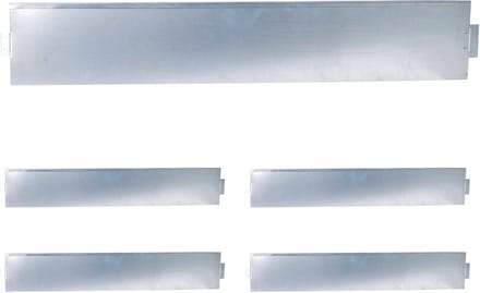 Borderrand - set van 5 - 18 x 100 cm - flexibel - staal