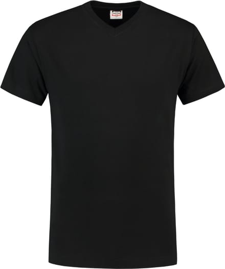 Tricorp T-shirt V-hals - Casual - 101007 - Zwart - maat M