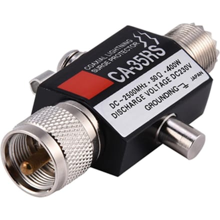CA 35RS Coaxiale Bliksembeveiliging Aardleider Mannelijk naar Vrouwelijk UHF Connector gray
