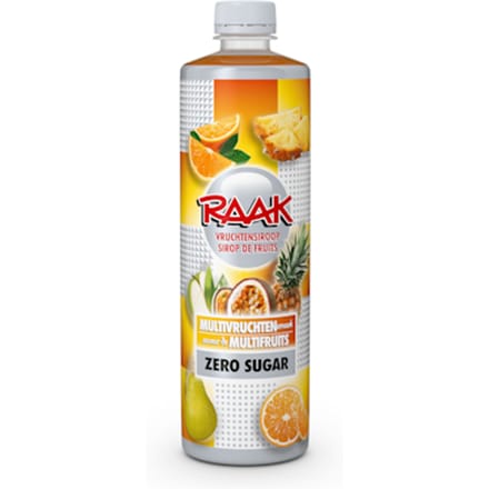 Siroop RAAK multivruchten zero sugar 750ml