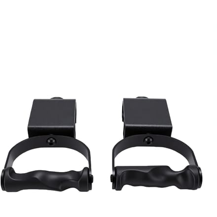 2 STKS Roterende Pull-up Handvatten ABS Ergonomische Pull-up Bar Greep Handvatten voor Barbell Krachttraining Workout Zwart black