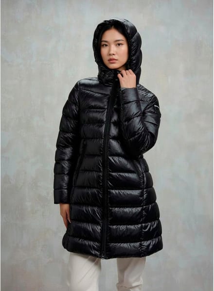 Blauer Lange jas Adelaide