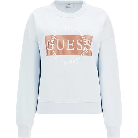 Sweatshirt dameskleding met ronde hals Guess Round Logo