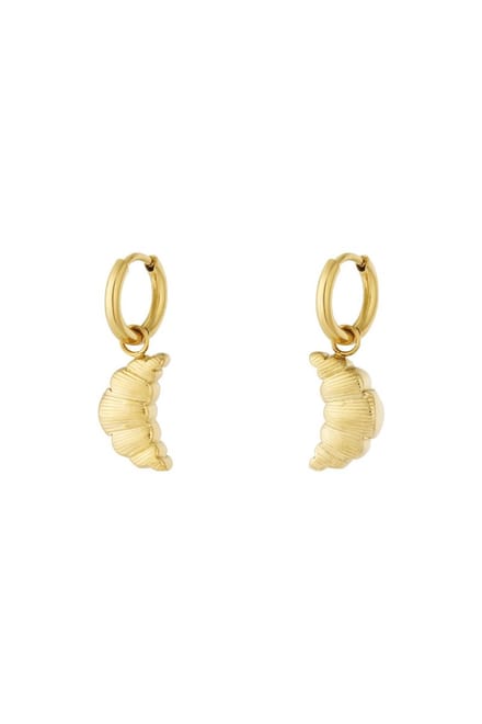Bijoutheek Oorhangers Croissant Goudkleurig