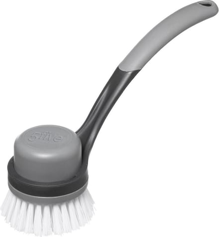 5five Afwasborstel met verwijderbare kop - soft-touch handvat - 25 cm - kunststof