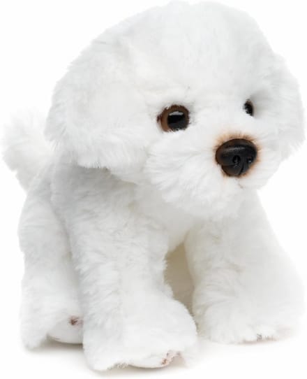 Zittende Malteser Knuffelhond Pluche Dier 13 cm Hoog