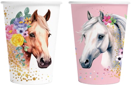 Globos Paper Cups 210ml Horses - 8 pcs.