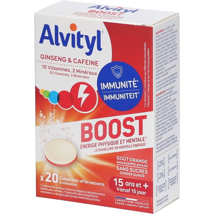 Alvityl® Boost | Ginseng en Cafeïne Energie 20 Bruistabletten