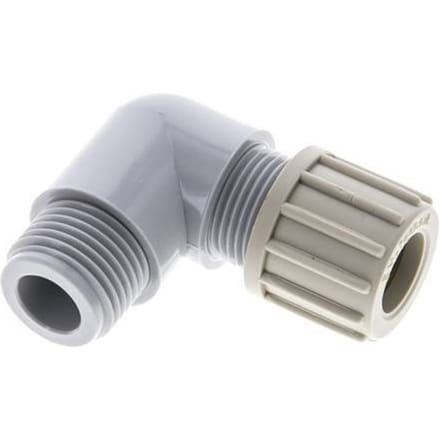 14x12mm & G1/2'' PA L-Vorm Knelfitting Buitendraad 10bar