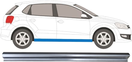 Reparatie dorpel voor Volkswagen Polo 2009-2017 / Rechts