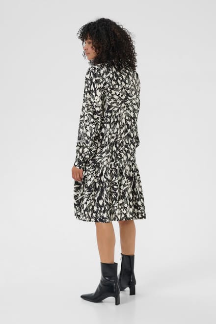 Jurk KAjamie Jurk Loose fit black white