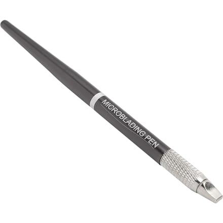 Stylo Microblading Plat Semi-Permanent Sourcils Lèvres Eyeliner Tatouage Stylo Ombreur Outil Manuel gray