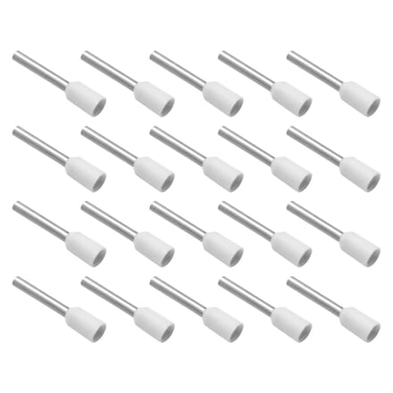 VLTG Geïsoleerde Aderhuls 0.5/12mm Wit - Eindhuls - Kabelschoen - 20 stuks