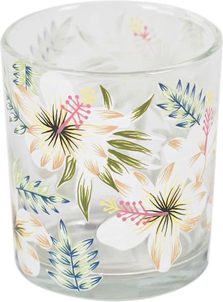 Rasteli Theelichthouder Glas Multicolour D 9 cm H 10 cm
