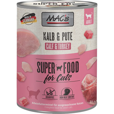 MAC's CAT - blik 6x800g - kalfsvlees & kalkoen