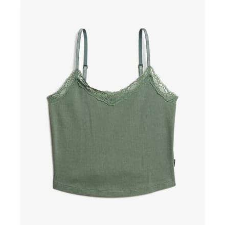 Superdry Athletic Essentials Cami Top Slanke Pasvorm Groen Grootte: 10-12