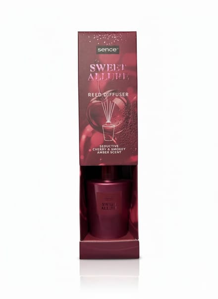 Sence Reed Diffuser Night Luxe – Cherry & Smokey Amber – Geurstokjes 100 ml – Luxe Huisgeur & Home Fragrance