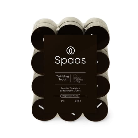 Spaas - Geurtheelichten - Blokverpakking x24 - 4,5u - Twinkling Touch