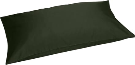 Yumeko kussensloop katoensatijn dark olive 40x80 - Bio, eco & fairtrade - 1 stuk