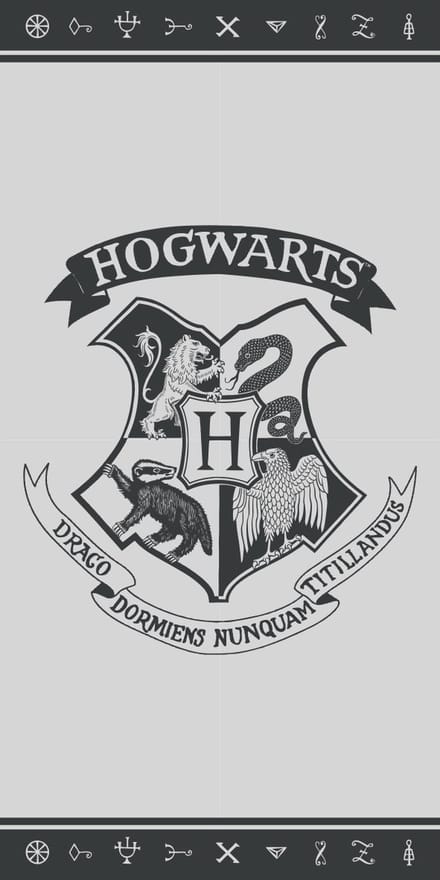 Harry Potter Strandlaken Hogwarts - 70 x 140 cm - Multi