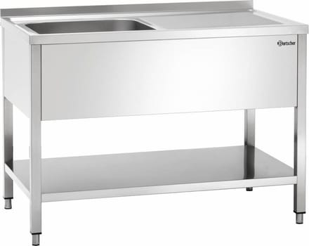 Spoelcentrum - 700 - 120cm Breed - Bak Links - Bartscher 306320 - Horeca & Professioneel